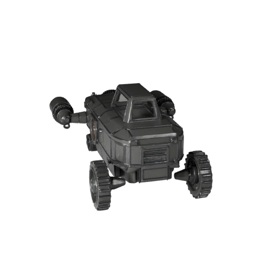 Modelo 3D STL Imprimible de Rover de Carga Lunar - Exhibición