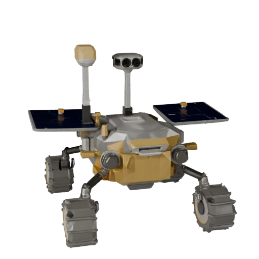 Lunar Planetary Rover 3D Asset für Realtime-Level