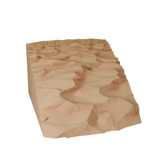 Low Poly Desert Dune Terrain 3D for Realtime Builds