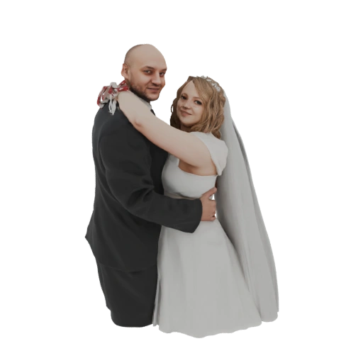 Wedding Couple 3D Model