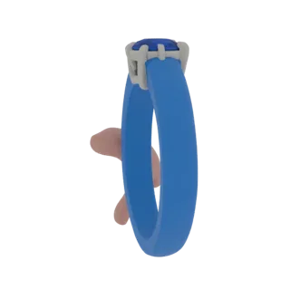 Detailed Sapphire Ring 3D Asset for Studio Renders