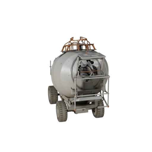 Robuster Betonmischer 3D-Asset für Studio-Nutzung