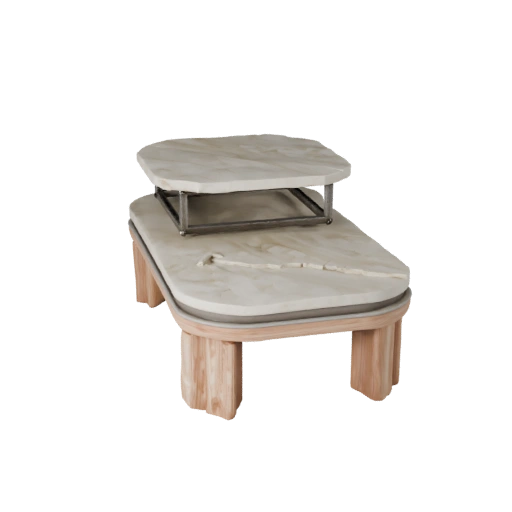 Marble Coffee Table 3D Kit Asset for Studio Builds
