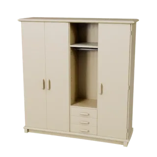 Wall Mounted Wardrobe 3D Layered Asset for Builders