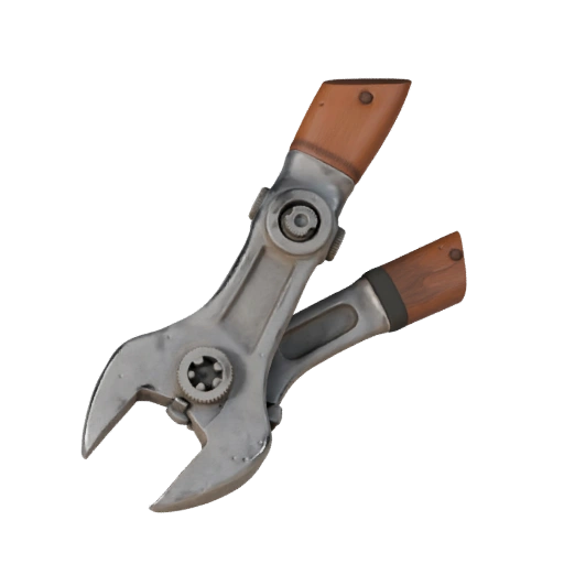 Vintage Wrench 3D Hero Render Asset for Studio Use