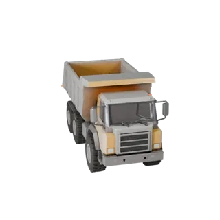 Dump Truck 3D Asset for Unity and Realtime Engines