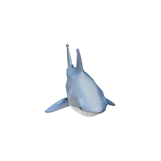 Modelo 3D de Tubarão Desenho Animado - Asset Estilizado para Animação | Livre de Royalties