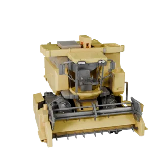 Printable Combine Harvester STL 3D Model - Display