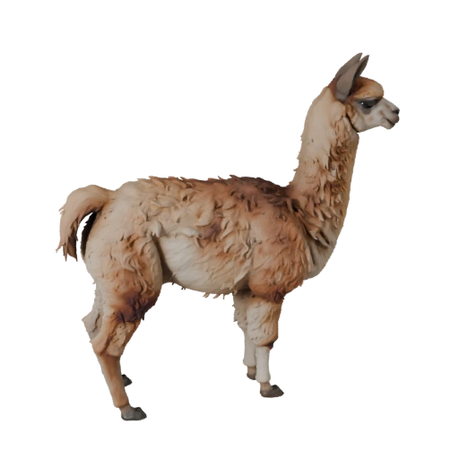 Lhama Realista Modelo 3D - Asset PBR Rigged para Jogos | Royalty-Free