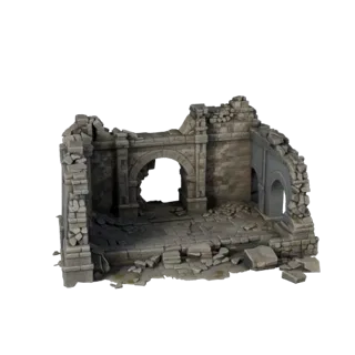 Broken Bridge Ruin Unreal 3D Asset for Realtime Builds