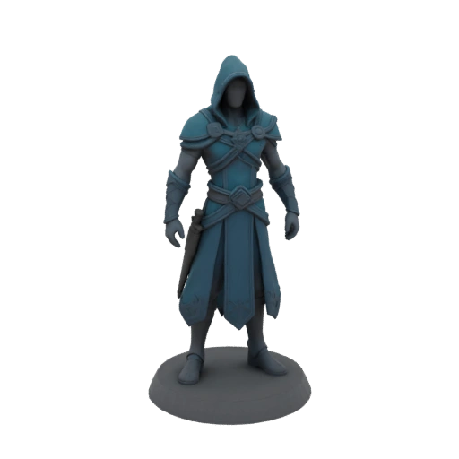 Dunkle Fantasie Dunkelelf Assassine Miniatur STL