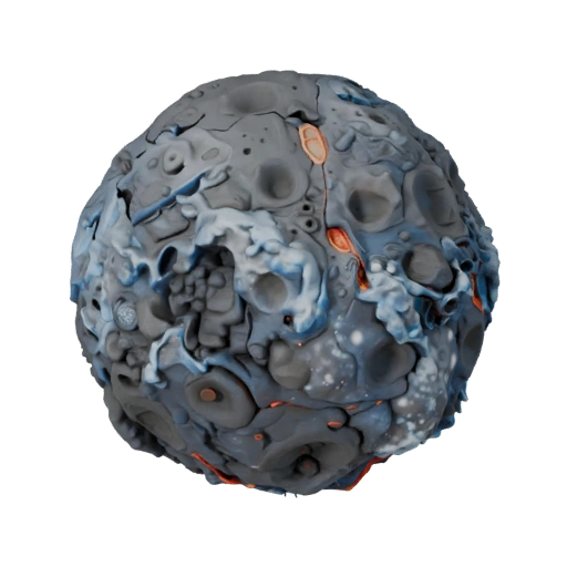 Kit Modulare Campo di Asteroidi di Lava per Costruzioni Studio