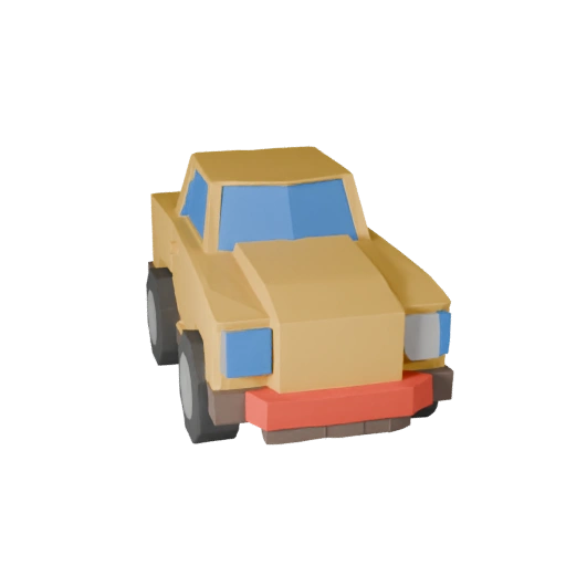 Modello 3D Low Poly City Car per Unity & Unreal PBR Asset (Legacy)