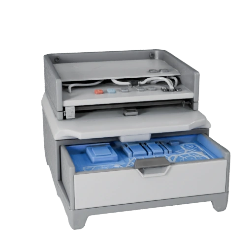 Detailed Home Office File Tray 3D Asset for Studio