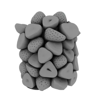 Pile of Strawberries 3D Model