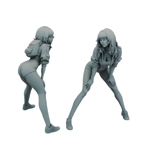 Streetwear Girl 3D Model