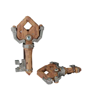 Adventurer Loot Key 3D Game Asset for Realtime Use