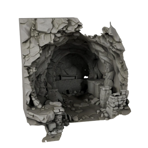 Cave Chamber Module Unreal 3D Asset for Realtime Builds