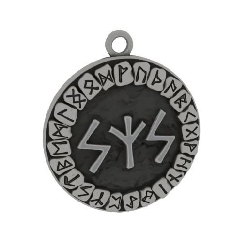 Rune Pendant with Elder Futhark