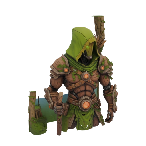 Nature Guardian Warrior 3D Model