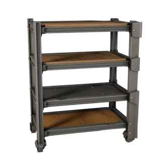 Industrial Parts Rack 3D Asset for Realtime Levels