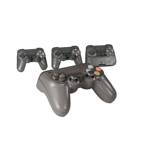 Retro Controller 3D AR Asset for WebGL Browser Use