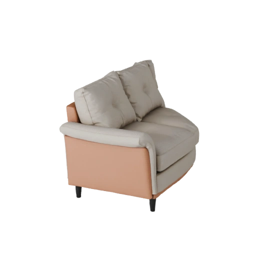 Product Tufted Chaise Lounge 3D Studio Render Asset