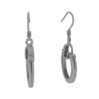 Hoop Drop Earrings 3D AR Asset for Online Browsers