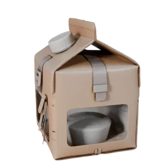 Bagged Milk Carton 3D Studio Render Asset for Film
