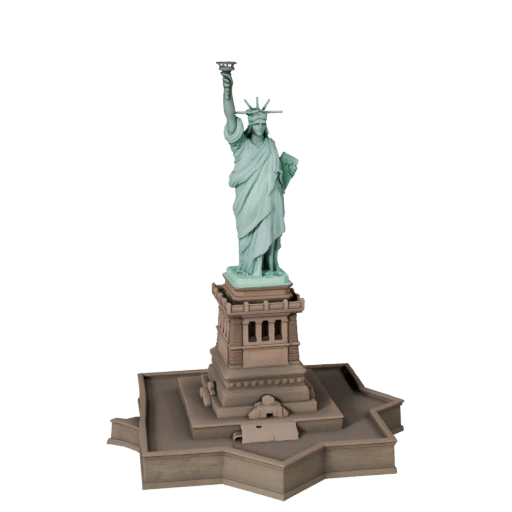 Freiheit Statue 3D Modell für Unreal - Echtzeit-Asset