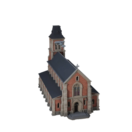Modelo 3D de Iglesia para Unreal - Activo UE en Tiempo Real