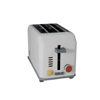 Retro Toaster 3D Asset for Unity and Unreal Levels