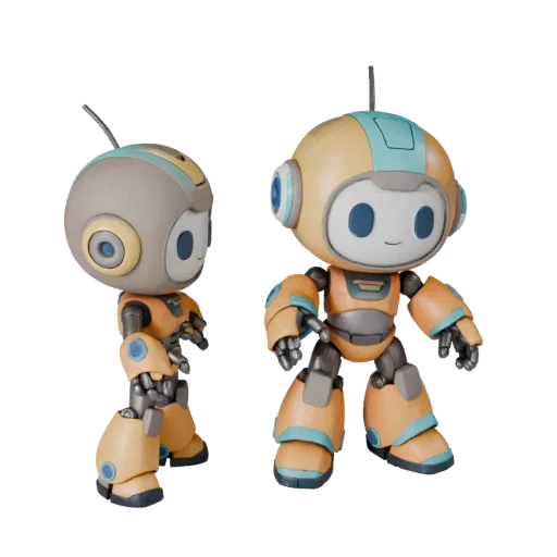 Sports Robot Mascot realistic 3D model preview showing pose, three-quarter scene view and surface detail