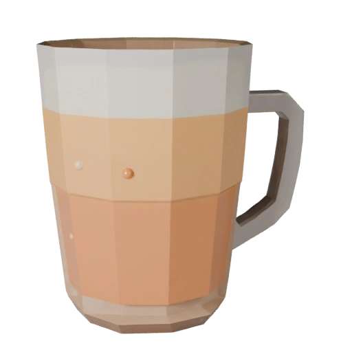 Smoothie-Tee-Tasse 3D-Asset für Echtzeit-Engines