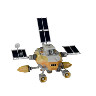 Research Space Probe 3D Realtime Asset for Engines