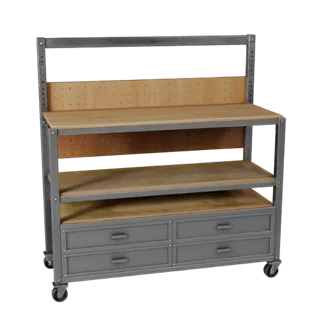 Industrial Parts Rack 3D Layered Asset for Builders