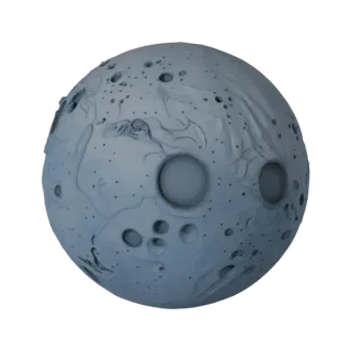 Stylized Lava Moon 3D Game Asset for Casual Levels
