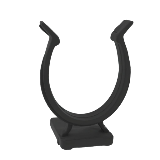 Black U-Shaped Clip Holder
