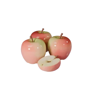Market Apple 3D Render Asset for E-commerce Stores