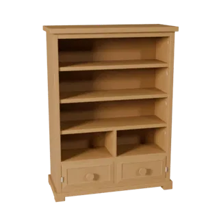 Shaker Bookshelf 3D Game Asset for Realtime Engines