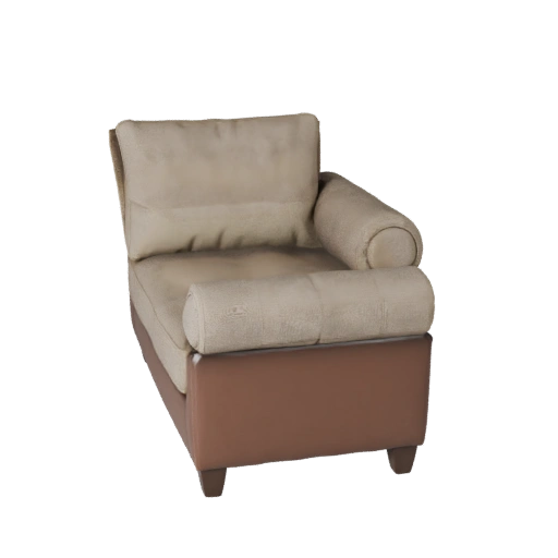 Realistic Compact Loveseat 3D Asset for Studio Use