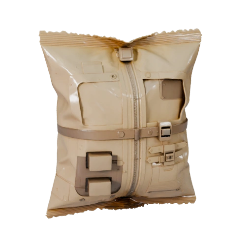 Sealed Chip Bag STL 3D Asset for Tabletop Printing