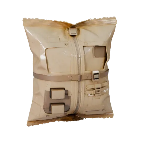 Sealed Chip Bag Printable 3D model, isometric STL render, showing cardboard, package massing.