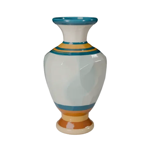 Modern Vase game ready 3D model, front-three-quarter studio render, with calibrated decor silhouette and material reads.