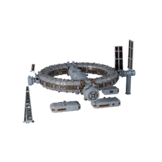 Unreal Ready Orbital Space Station 3D Engine Asset