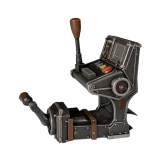 Industrial Control Lever 3D Asset for Hero Renders