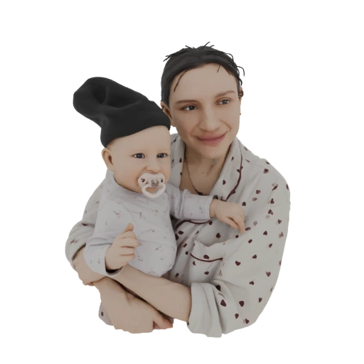 Mother Holding Baby