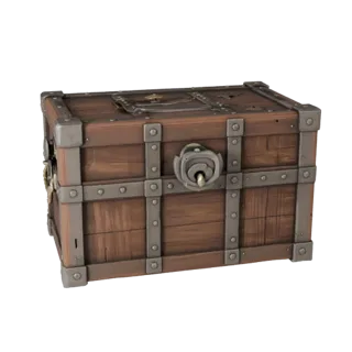 Pirate Supply Box 3D Game Asset for Studio Engines