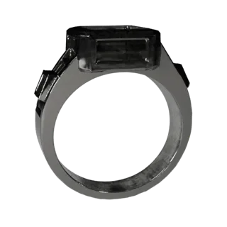 Low Poly Signet Ring 3D Realtime Asset for Engines
