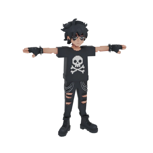 Goth Teen 3D Model